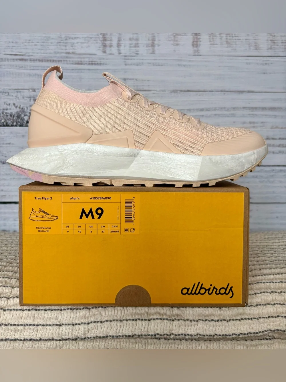 Allbirds Tree Flyer 2 Men’s 9 Flash Orange NIB